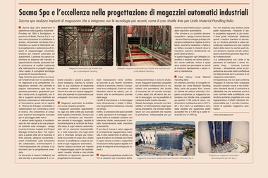 Sacma realizza un magazzino per shuttle a 4vie