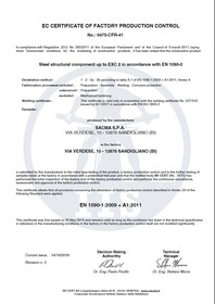   Certificate En 1090-1  