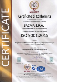   Certificato ISO 9001  